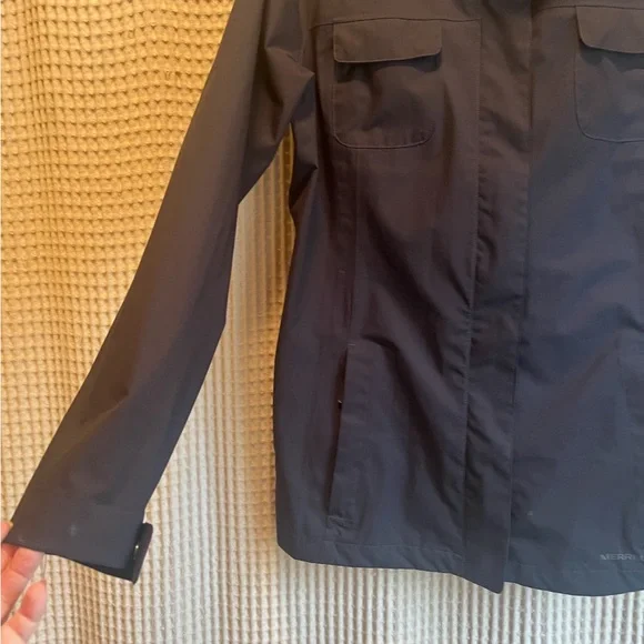 Merrell SelectDry Navy Blue Waterproof Rain Jacket Women’s L - Picture 4 of 6